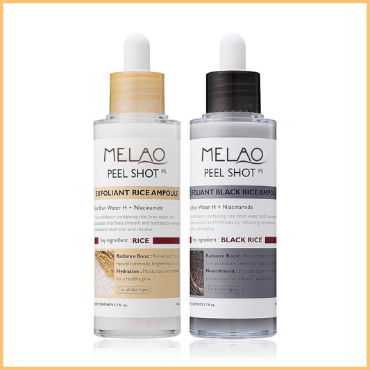 Peel Shot Glow Rice Ampoule Duo by MELAO BEAUTY