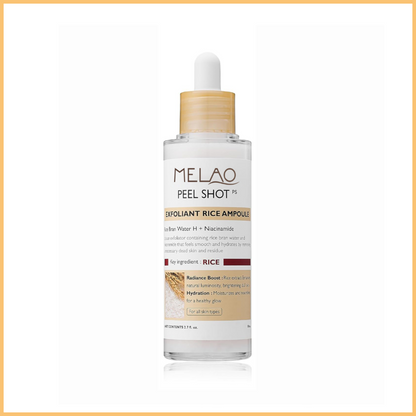 Peel Shot Glow Rice Ampoule Duo by MELAO BEAUTY